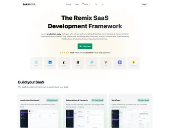 Saasrock - Remix Fullstack Boilerplate screenshot