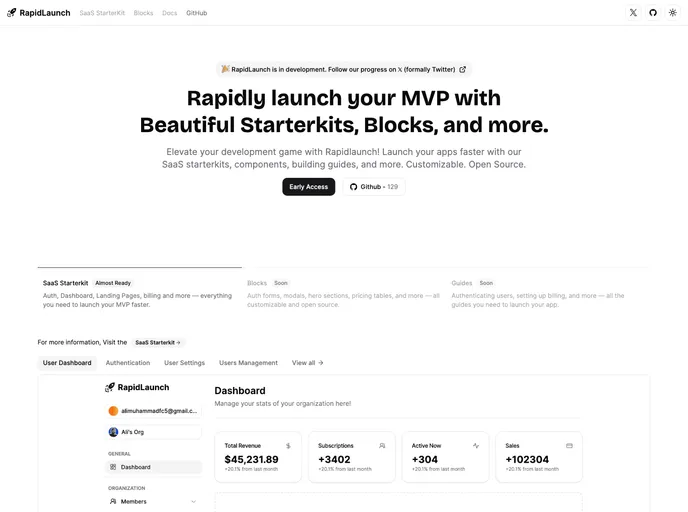 Rapidlaunch screenshot